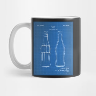 Soda Bottle Patent - Cook Chef Kitchen Decor Art - Blueprint Mug